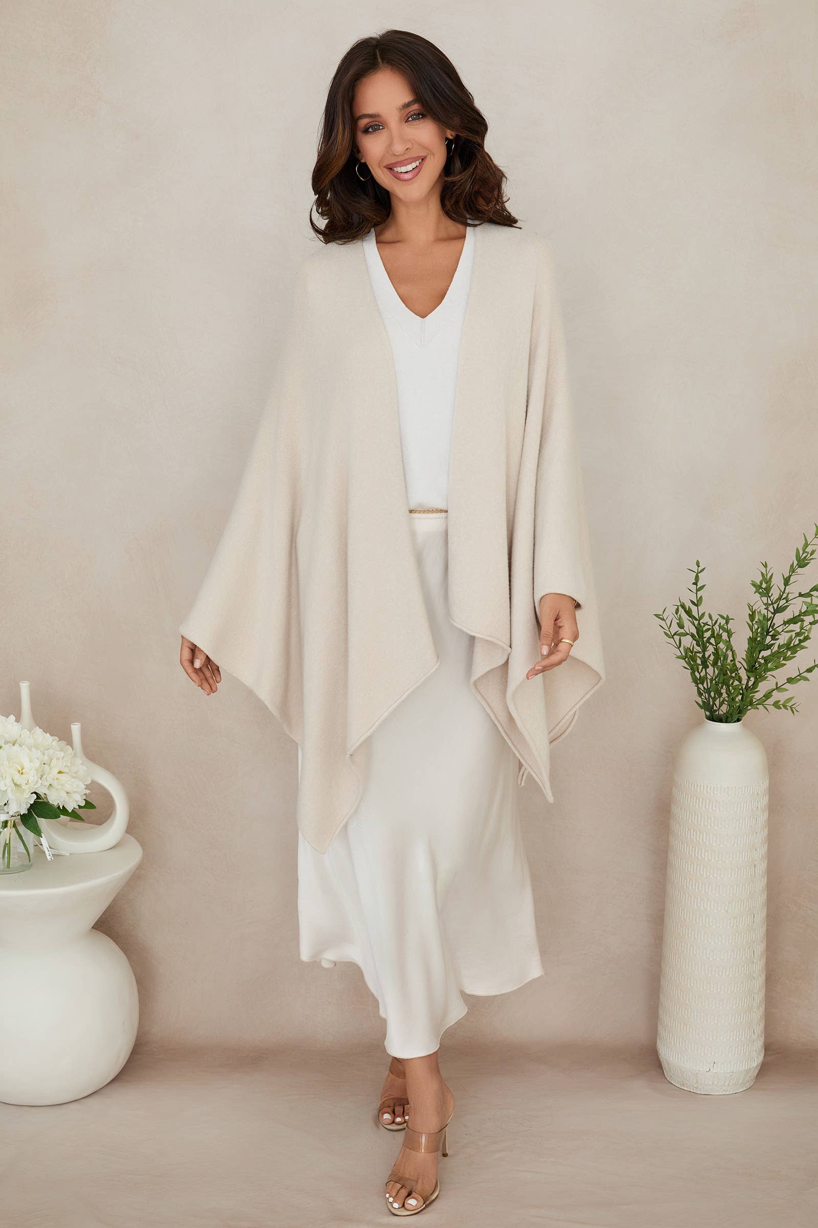 Knit Cardigan: Classic Beige