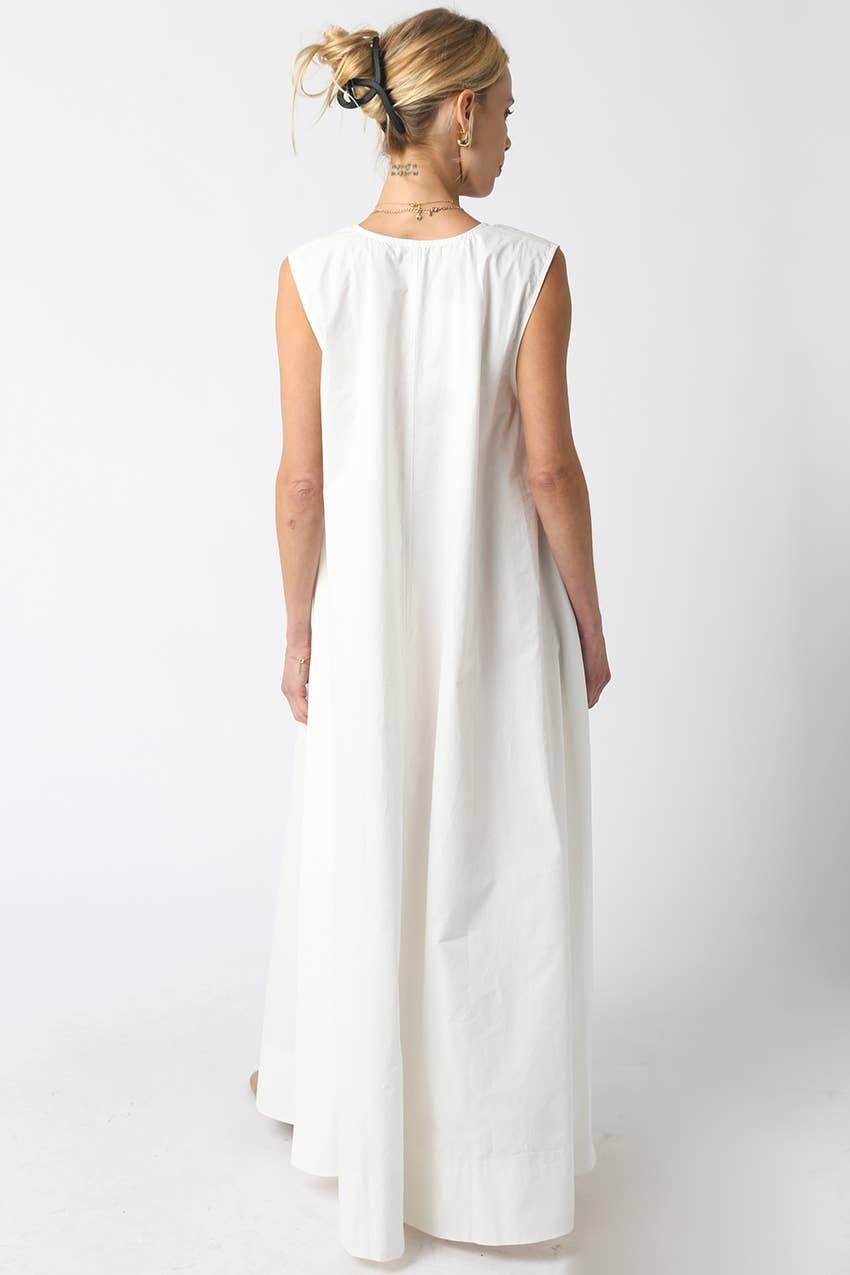 Lina Maxi Dress: Off-White