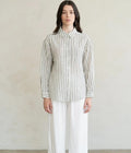 Grey Stripe Tailored Shirt