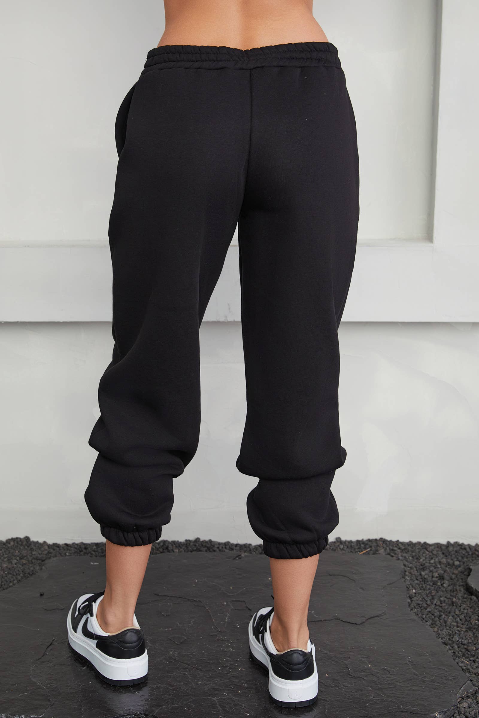 Cozy Fleece Jogger - Black