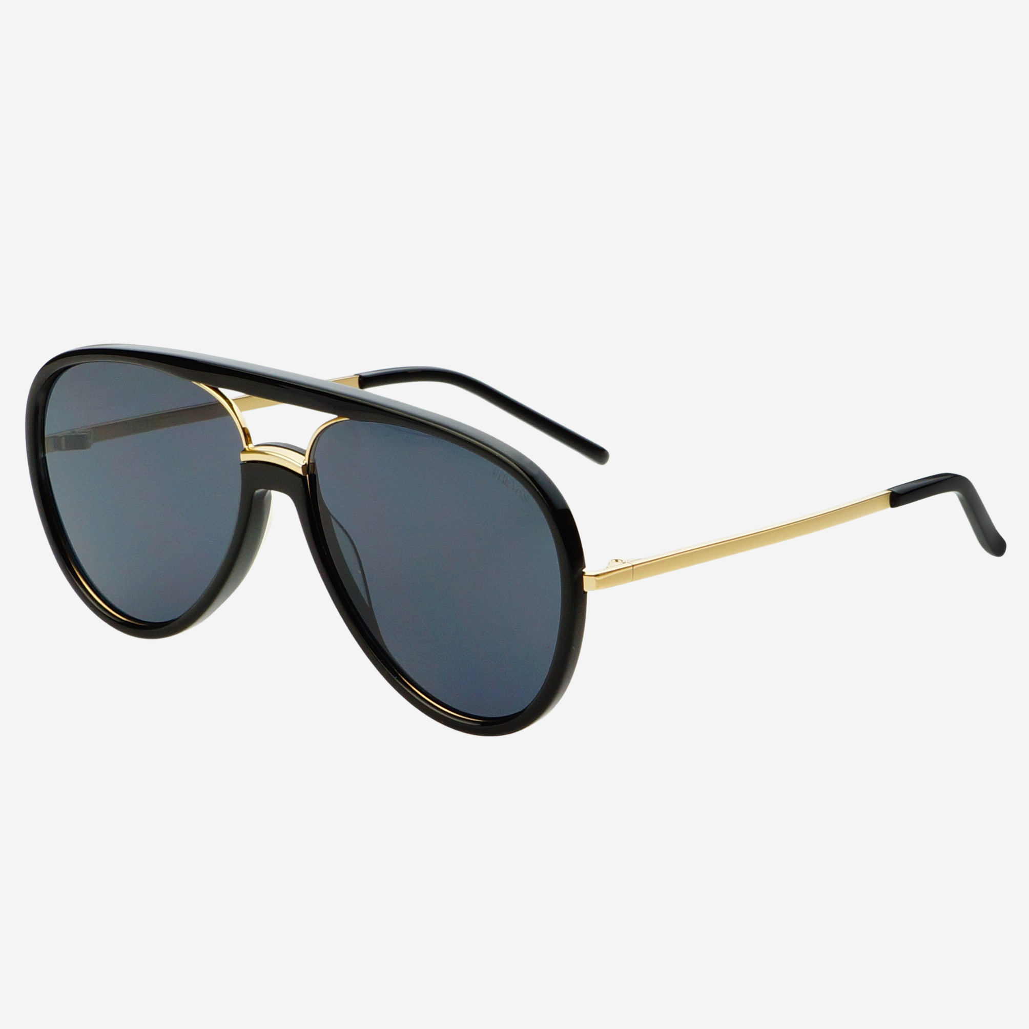Shay Unisex Aviator Sunglasses : Black