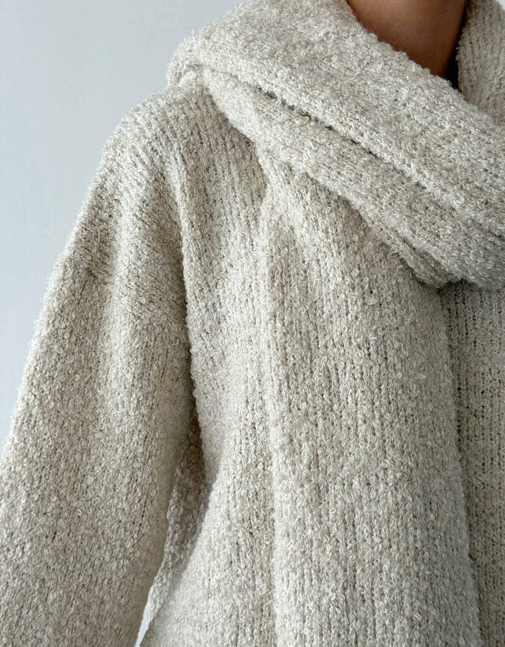 3-Piece Knit Co-ord Set: Burgundy