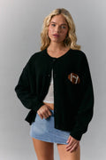 Football Sweater Cardigan