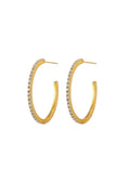 Clear Pave Hoops