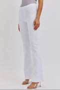 White Mid Rise Jeggings