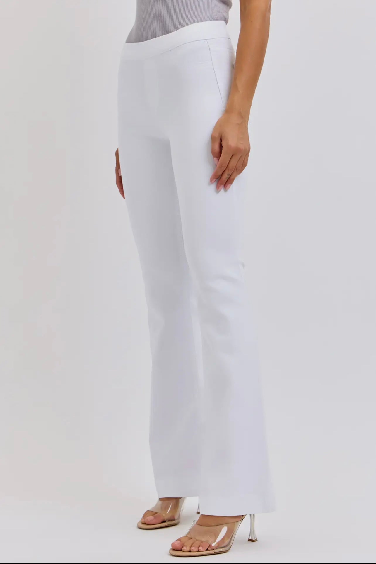 White Mid Rise Jeggings