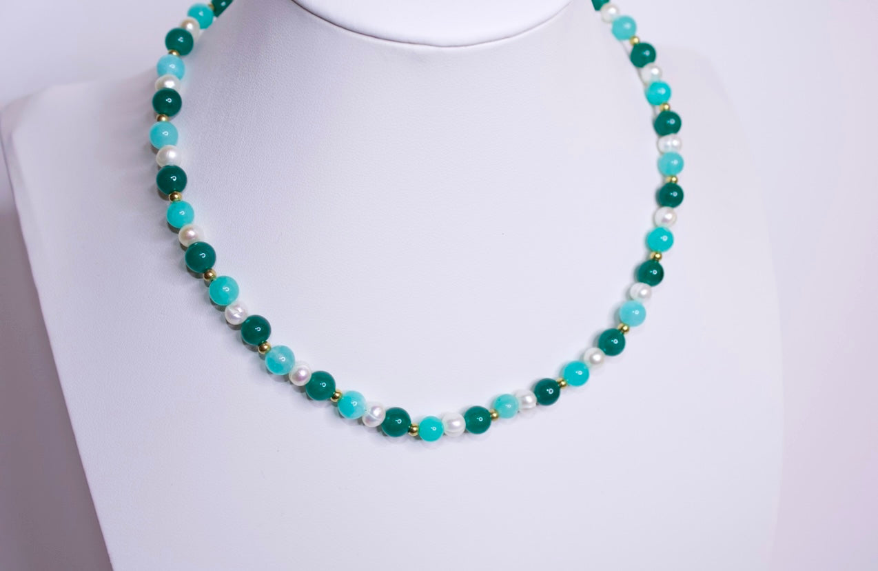 Green Multi Colored Necklace