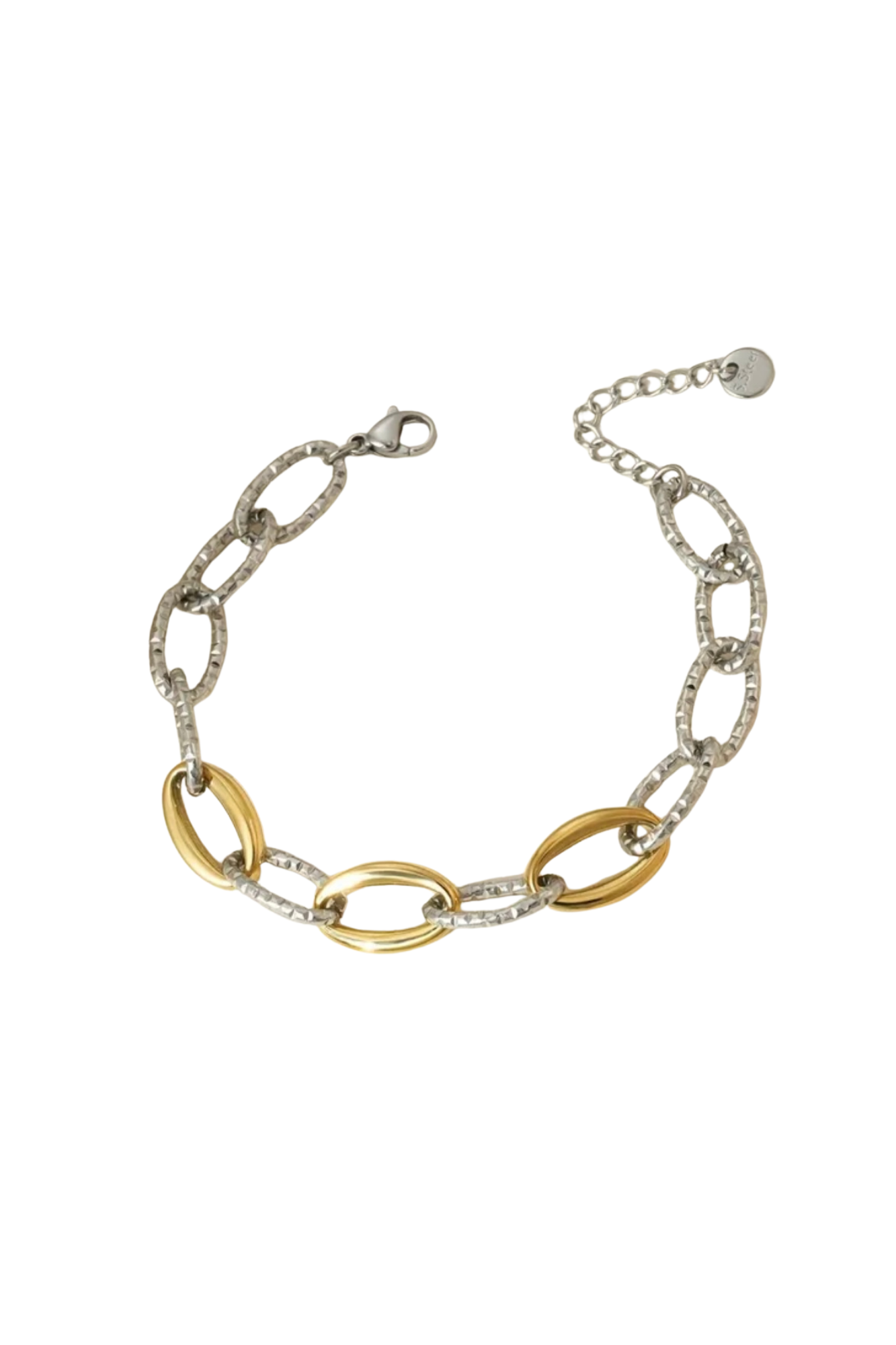 Two toned chain bracelet