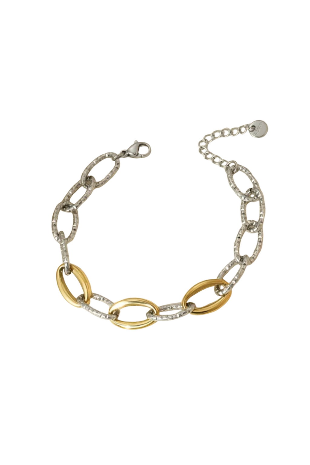 Two toned chain bracelet