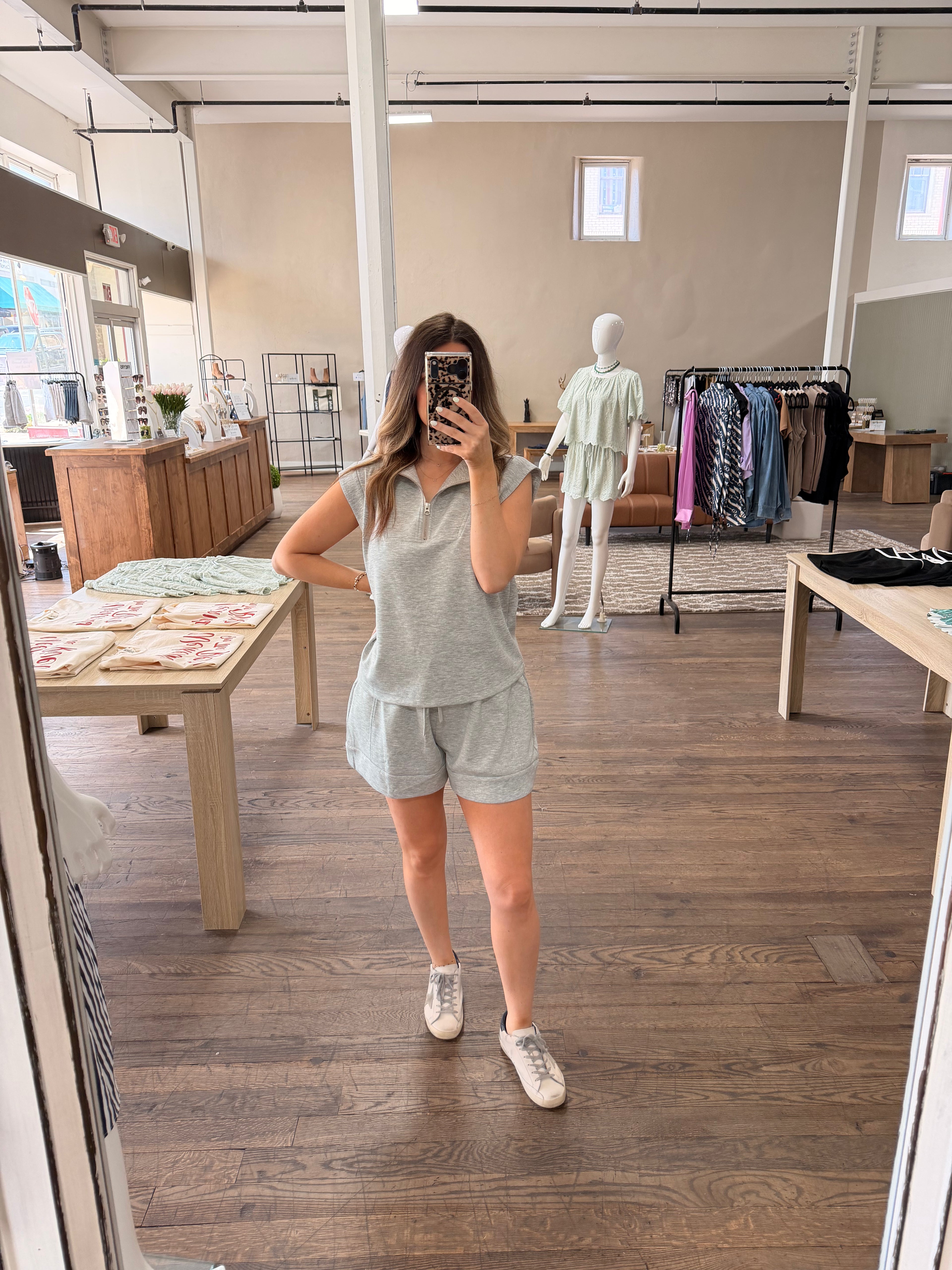 Scuba Shorts - Heather Grey