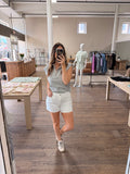 Classic Hem Short - White Denim