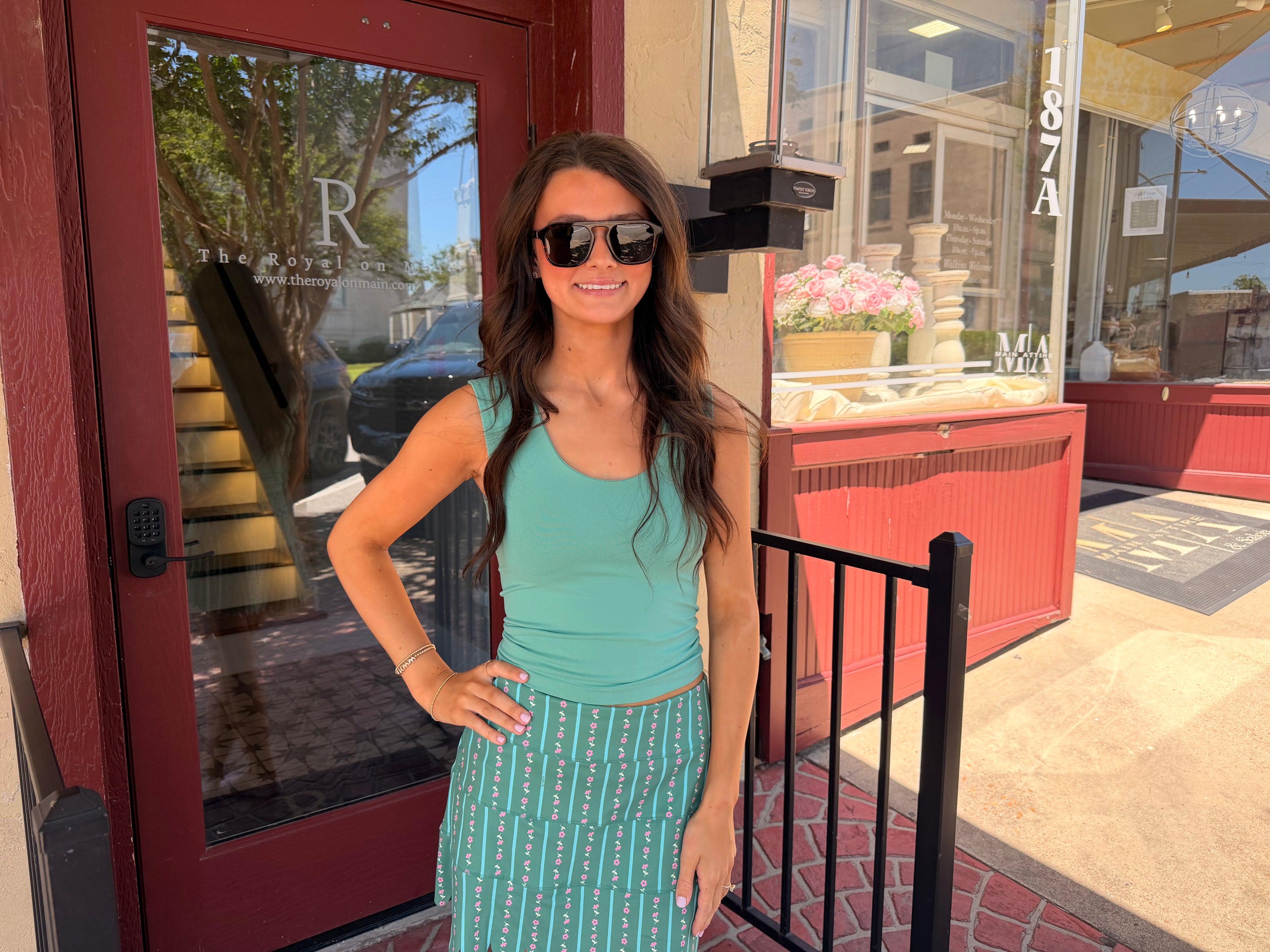 Double Layered Top : Ash Moss