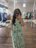 Green Palms Pants