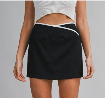 Black athletic skort