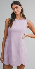 Lavender Scallop Dress