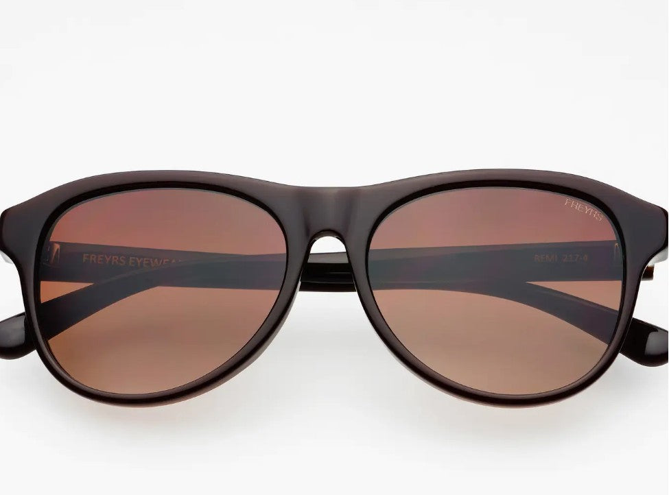 Remi Acetate Sunglasses: Chocolate Brown