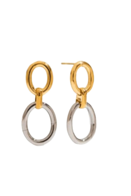 Two Tone Mary Studs