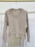 V Neck Knit Sweater
