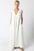 Lina Maxi Dress: Off-White
