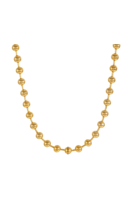 Gold Beaded Necklace