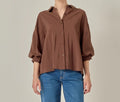 Brown Balloon Shirt