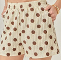 Brown Polka Dot Shorts