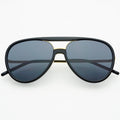 Shay Unisex Aviator Sunglasses : Black