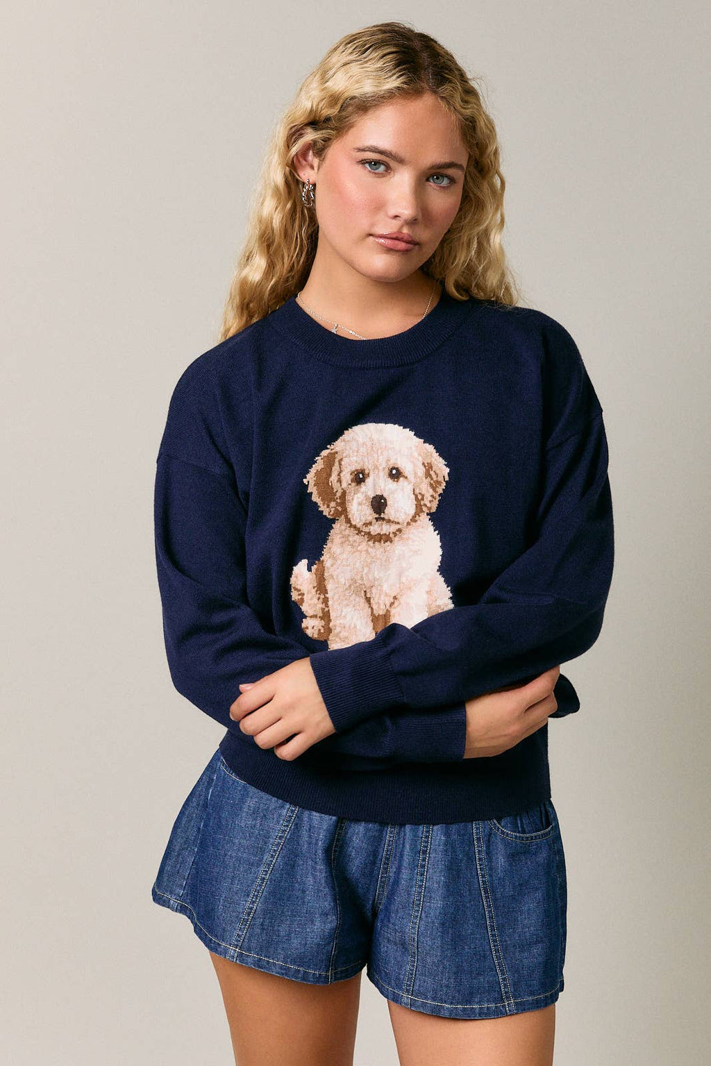 Doodle Crew Neck Sweater