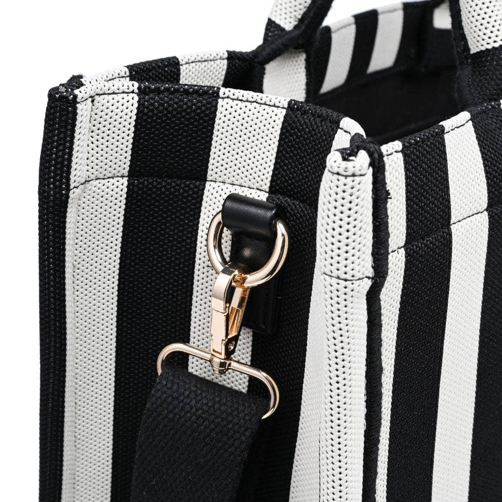 Iona Tote: Black White