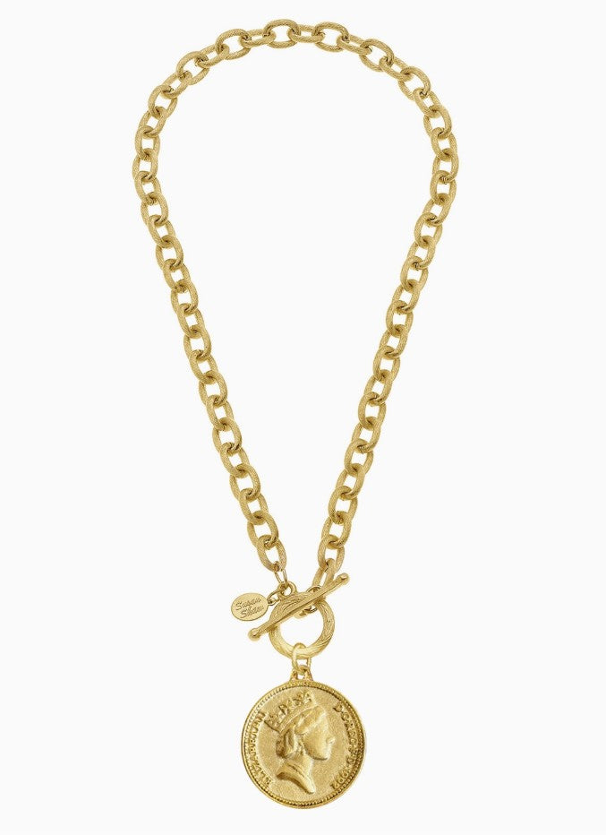Queen Elizabeth Coin Necklace